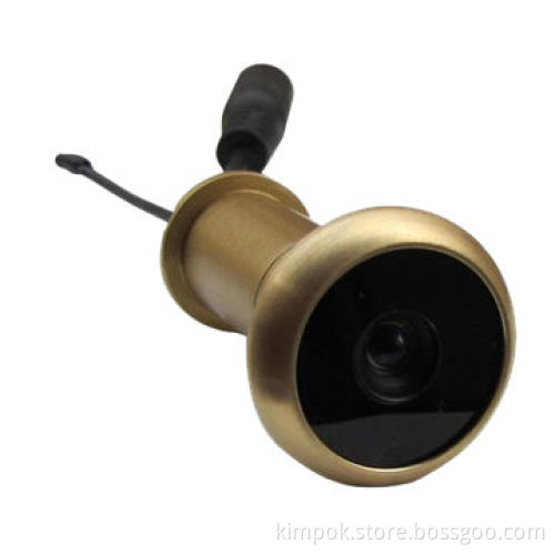 5.8GHz, 90 degrees wireless door peephole camera with pure brass material, 13.8mm diameterNew
